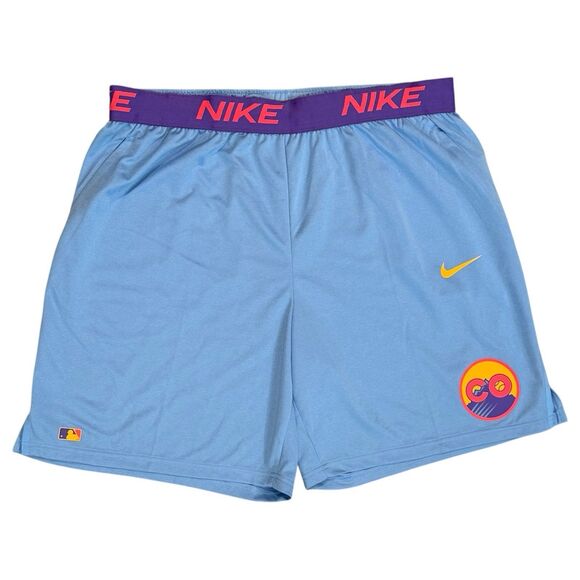 Colorado Rockies City Connect Nike Dri-FIT Shorts 2XL Team Issued Bill Schmidt - Picture 1 of 9
